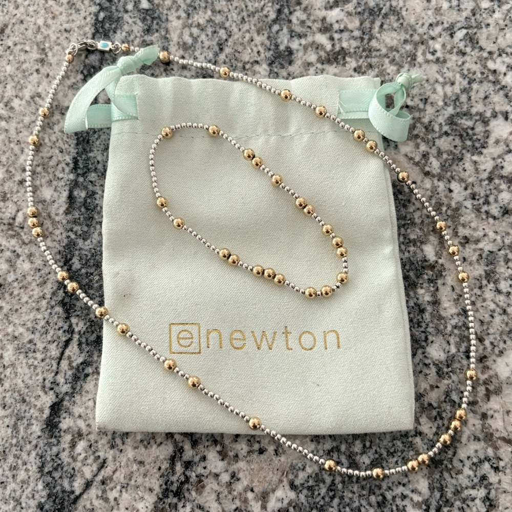 Newton Gold and Silver Minimalist Necklace